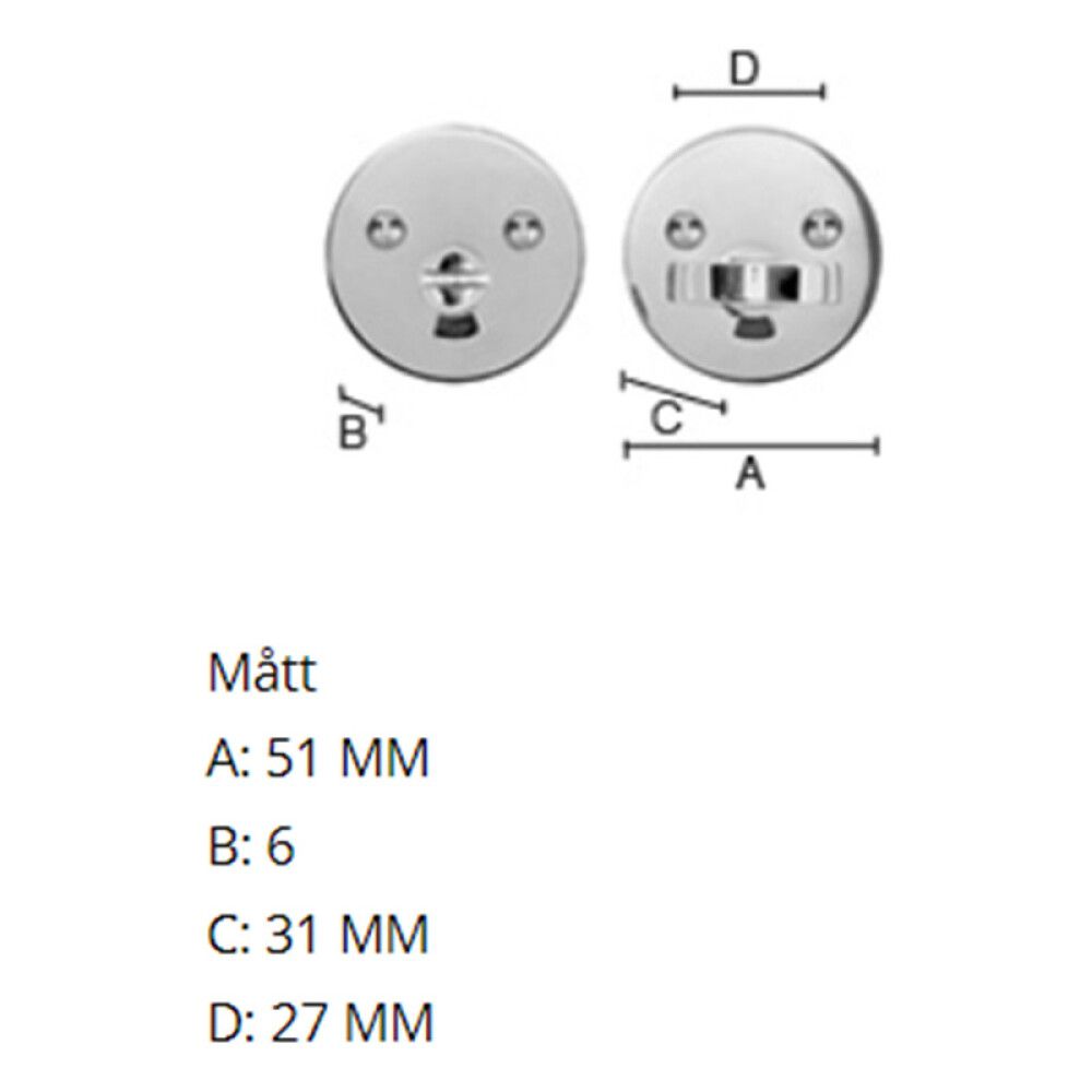 Snerill Beslagsboden B810K króm