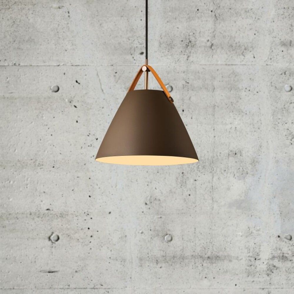 Hangandi ljós E27 Strap 27 drapplitað Ø27 cm