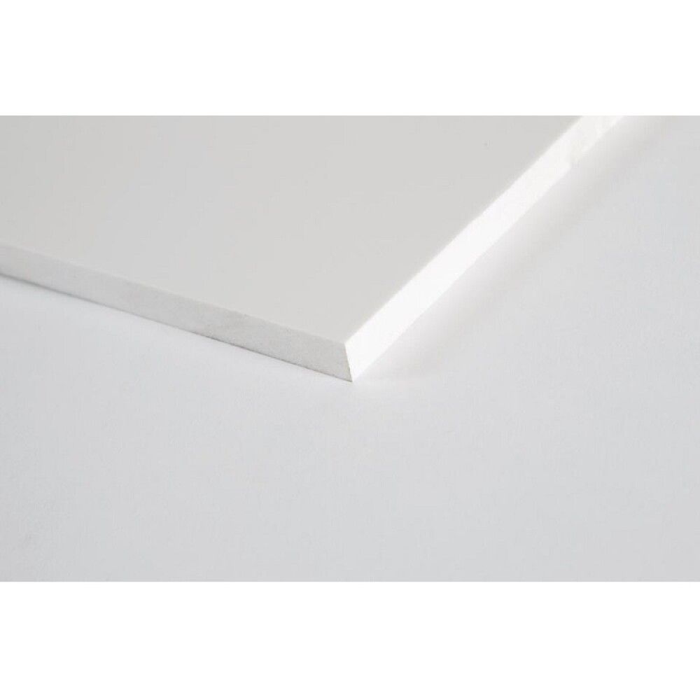 Plastplata 750x1000x5mm Rias PVC Foamlux hvít