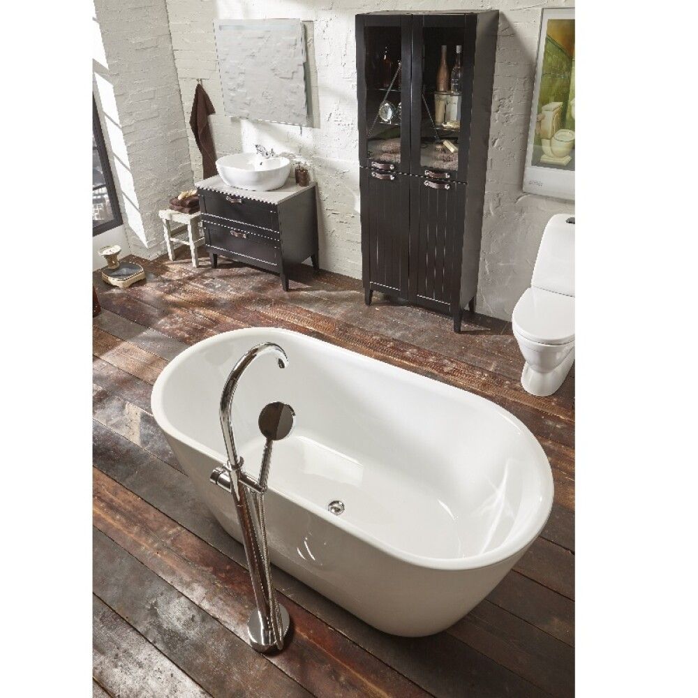 Baðkar frístandandi Visby hvítt 160x75 cm Camargue