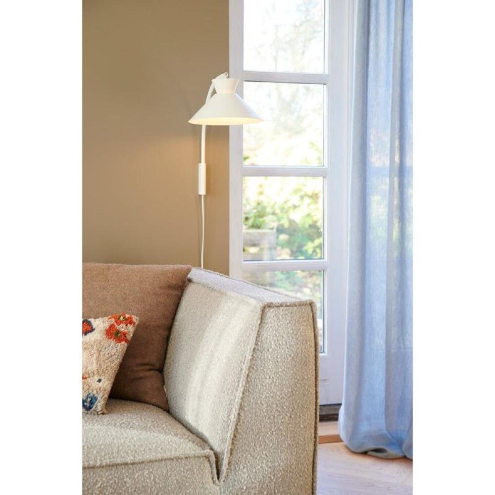 Veggljós E27 Dial hvítt Ø25 cm