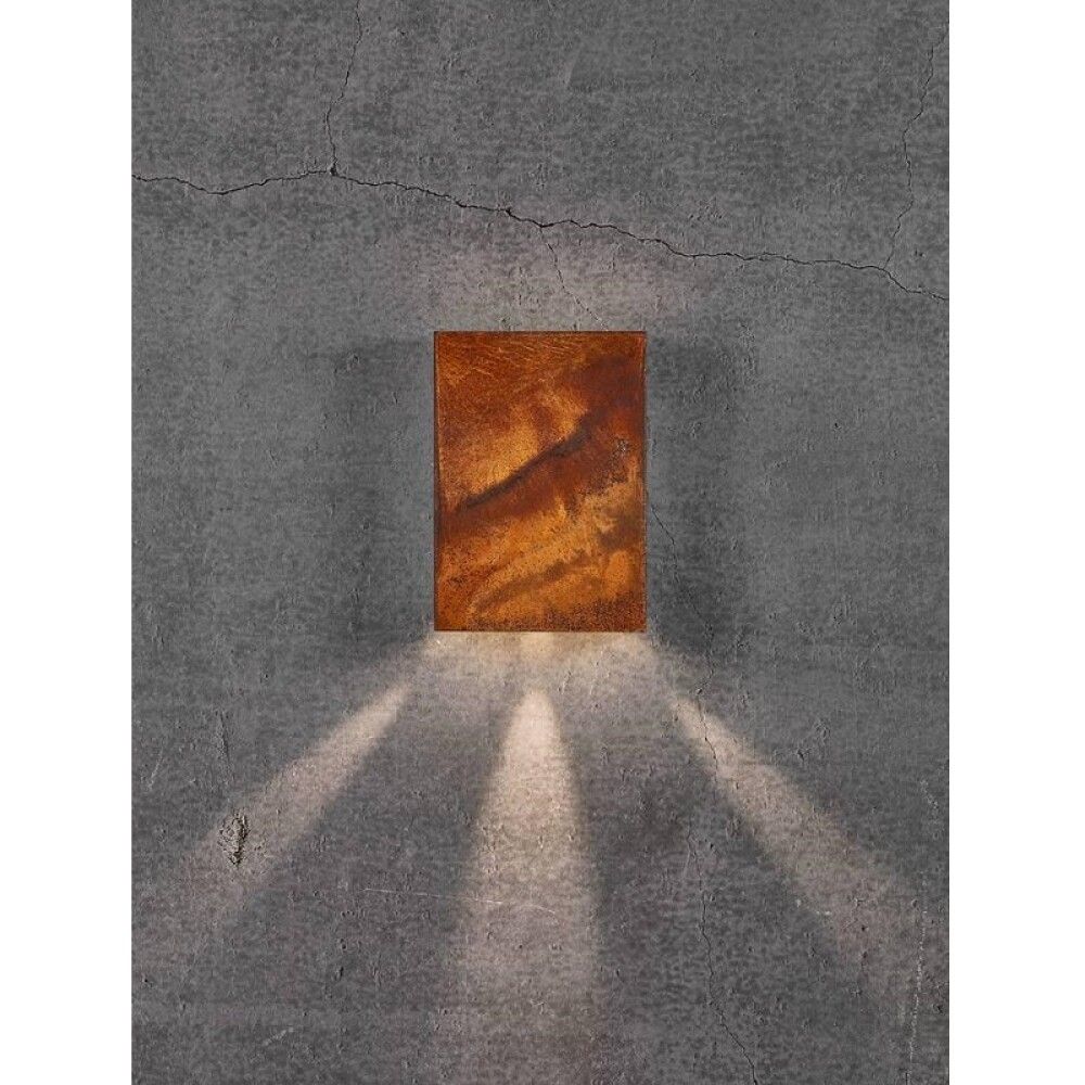 Veggljós LED Fold 15 Corten stál 21 cm