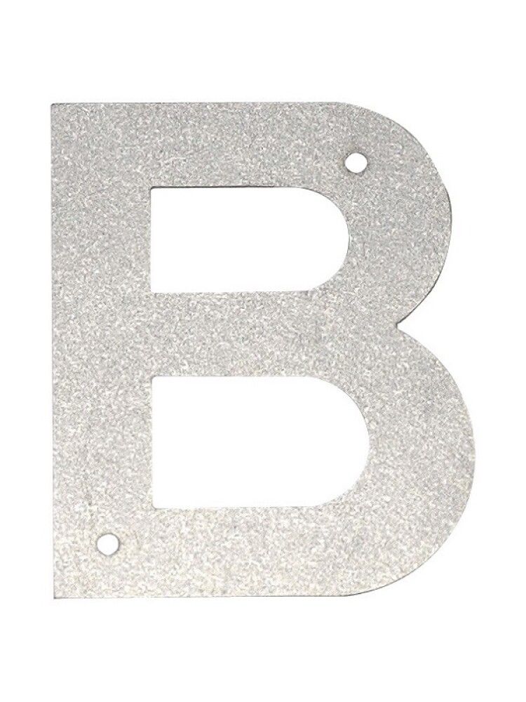 Húsnúmer bókstafur B Allux 14 cm galv.