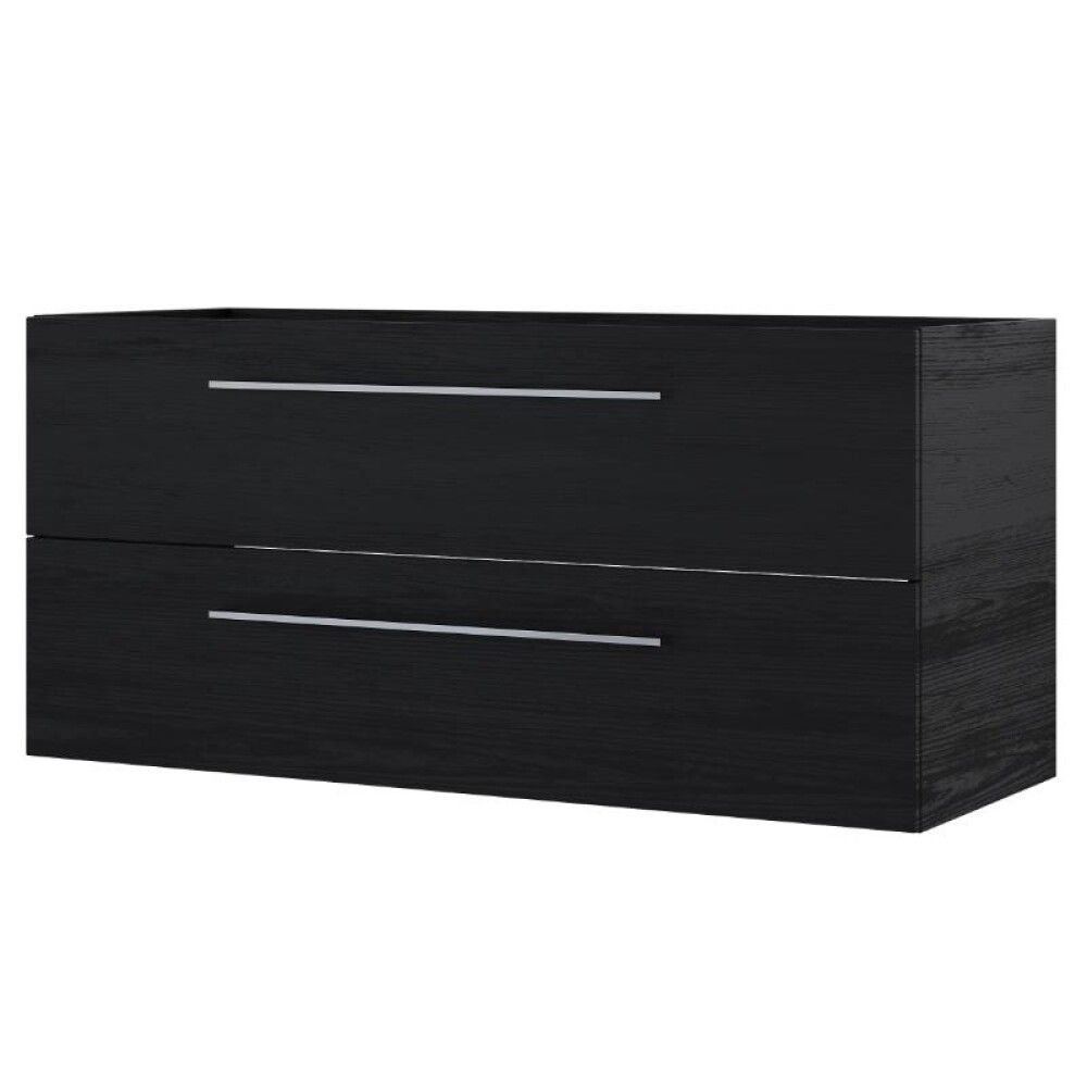 Handlaugarskápur 119x45cm Camargue svart tré