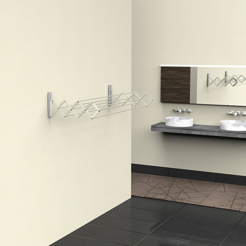 Þvottagrind vegghengd 80x53,3 cm Juwel hámark 20 kg