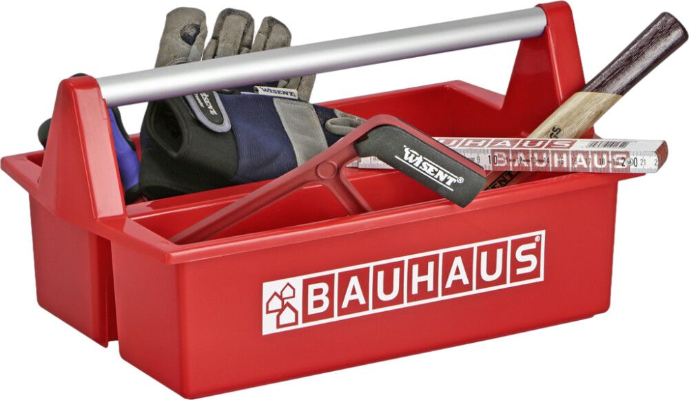 Verkfærakassi 42x25x12cm BAUHAUS rauður