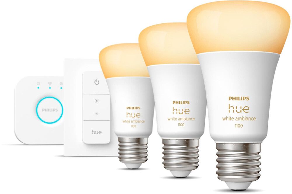 Startsett WA 3xE27 með brú og rofa Philips Hue
