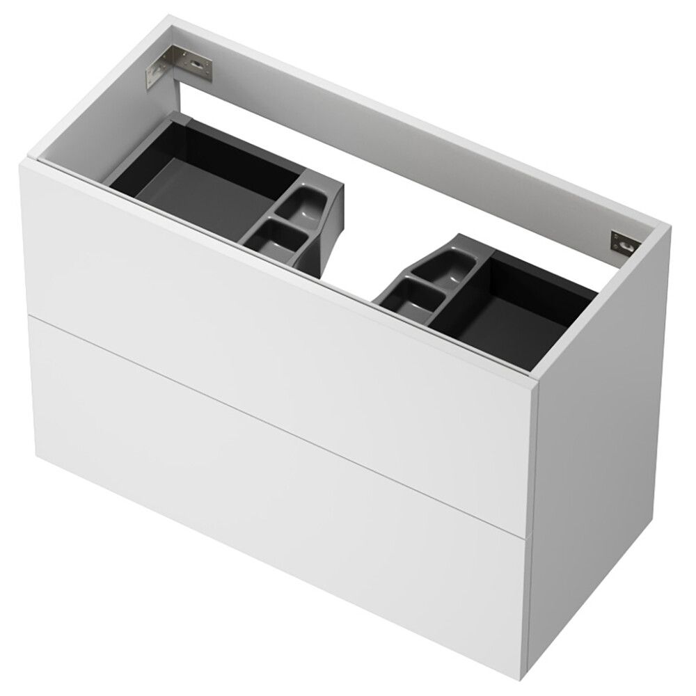 Handlaugarskápur 80x33x55cm Skärgård matt hvítur