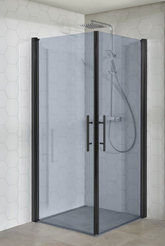 Prófílsett fyrir sturtuhurð Camargue 198cm svart