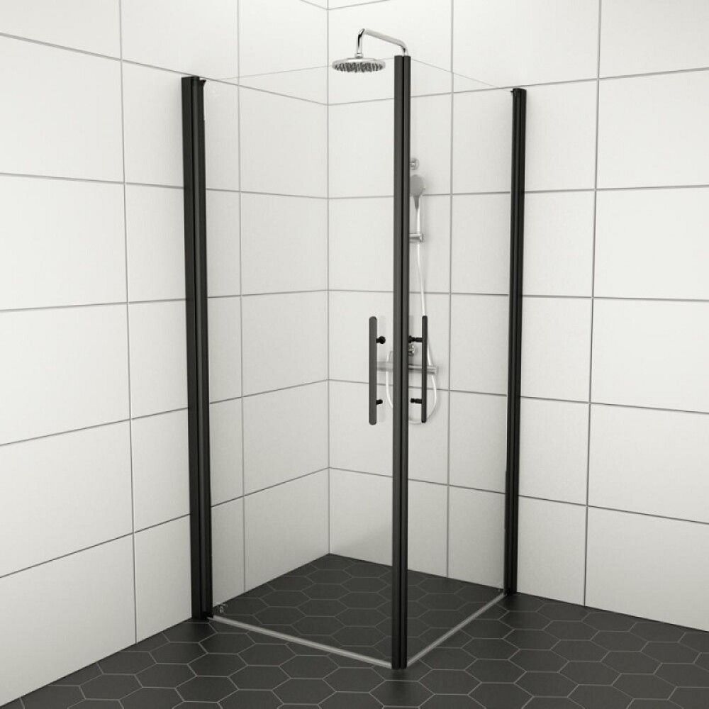 Prófílsett fyrir sturtuhurð Camargue 198cm svart