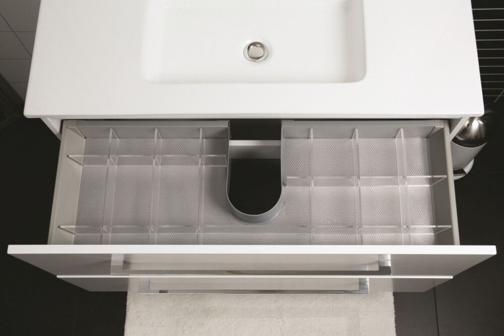 Handlaugarskápur 80x43x55cm Skärgård matt hvítur