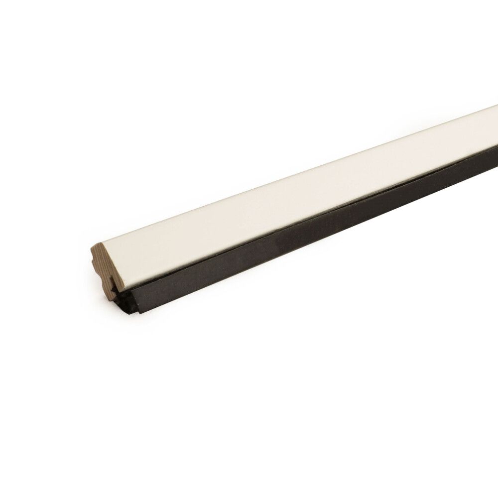 Glerlisti fura 2700x15x16mm hvítur