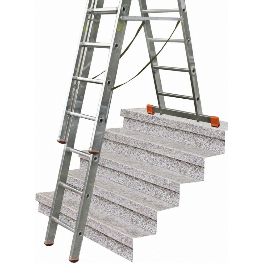 Álstigi og trappa 3x12 þrep Krause 8,6m