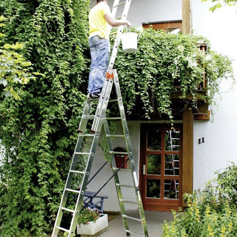 Álstigi og trappa 3x10 þrep Krause 6,9m