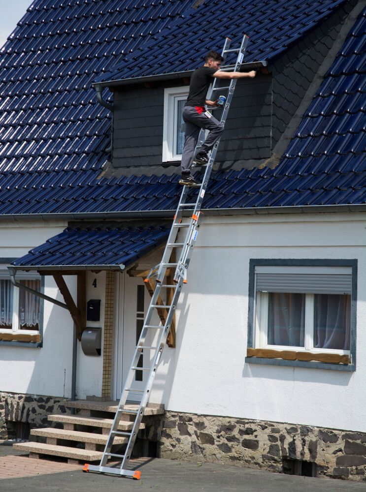 Álstigi 2x12 þrep Krause 6,05m