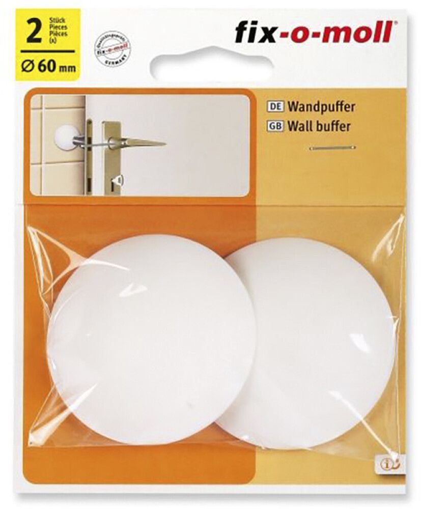 Hurðastoppari Ø60 mm hvítur Portaferm 2stk