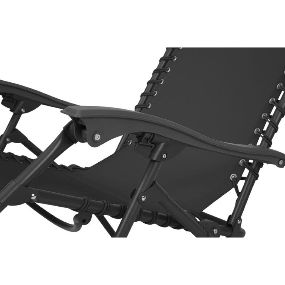 Garðstóll hallanlegur Napoli svartur