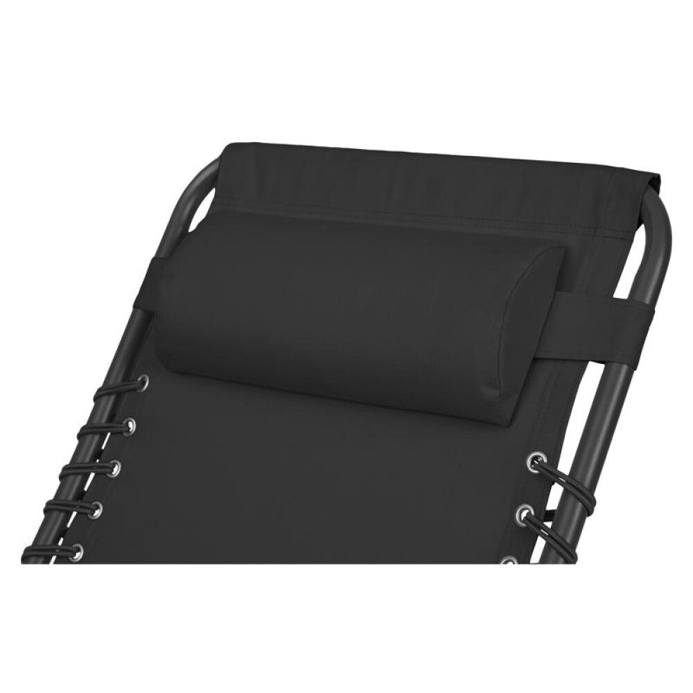 Garðstóll hallanlegur Napoli svartur