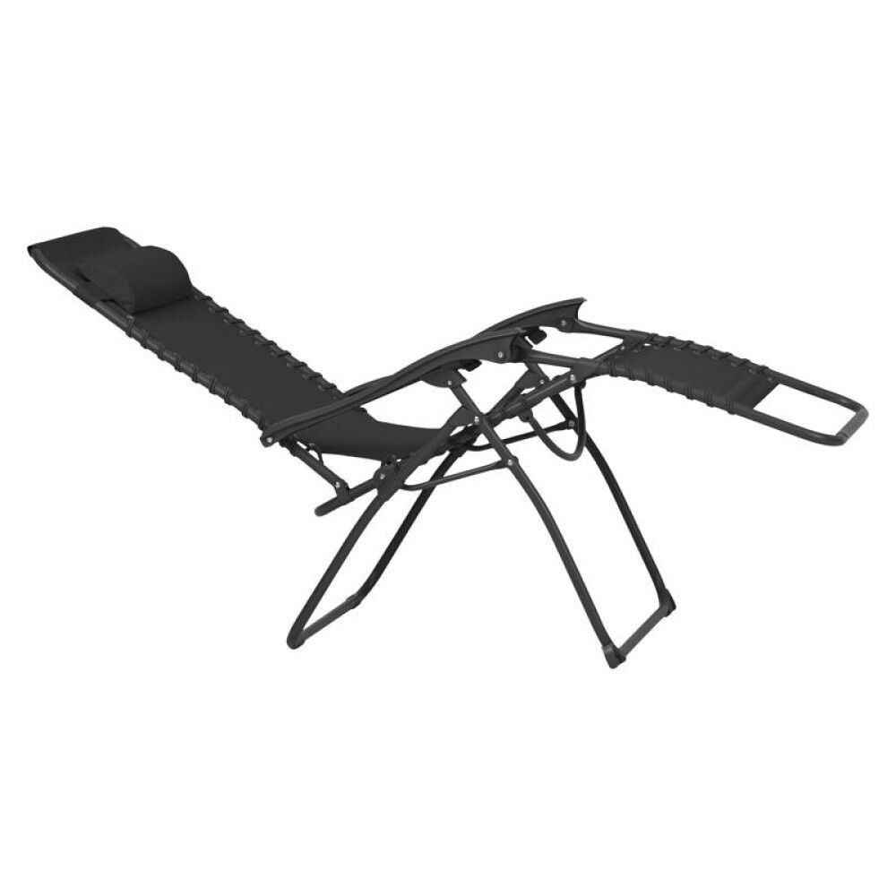 Garðstóll hallanlegur Napoli svartur