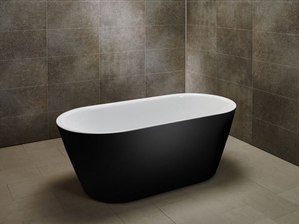 Baðkar frístandandi Camaruge Visby 160x75 cm svart