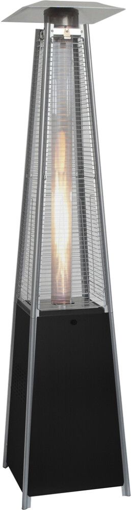 Pallahitari gas úr ryðfríu stáli svartur