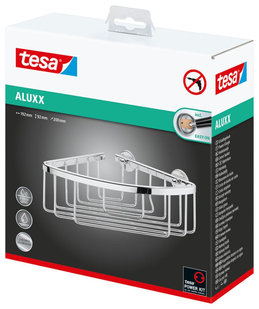 Sturtukarfa horn Tesa Aluxx króm 92x192x200 mm
