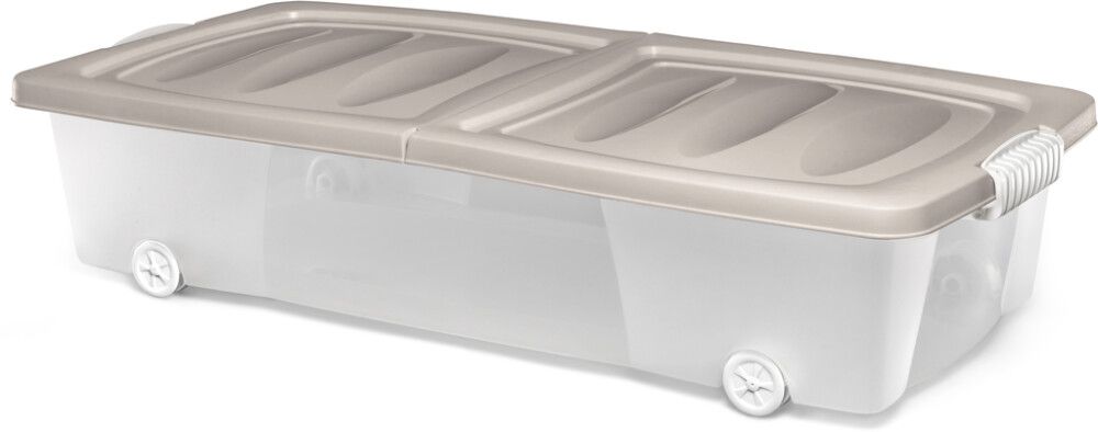 Plastkassi á hjólum með loki 32L Jelenia (margir litir) 1stk