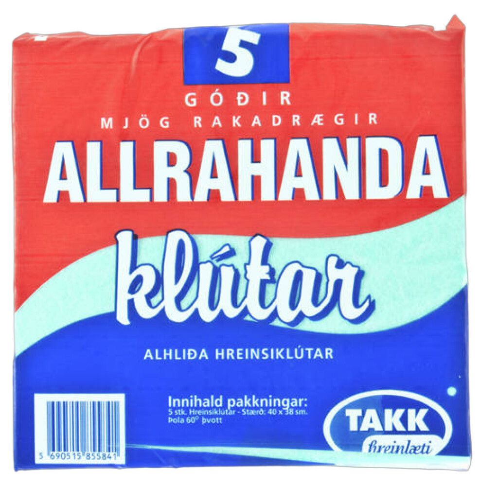 Allrahandaklútur 5stk