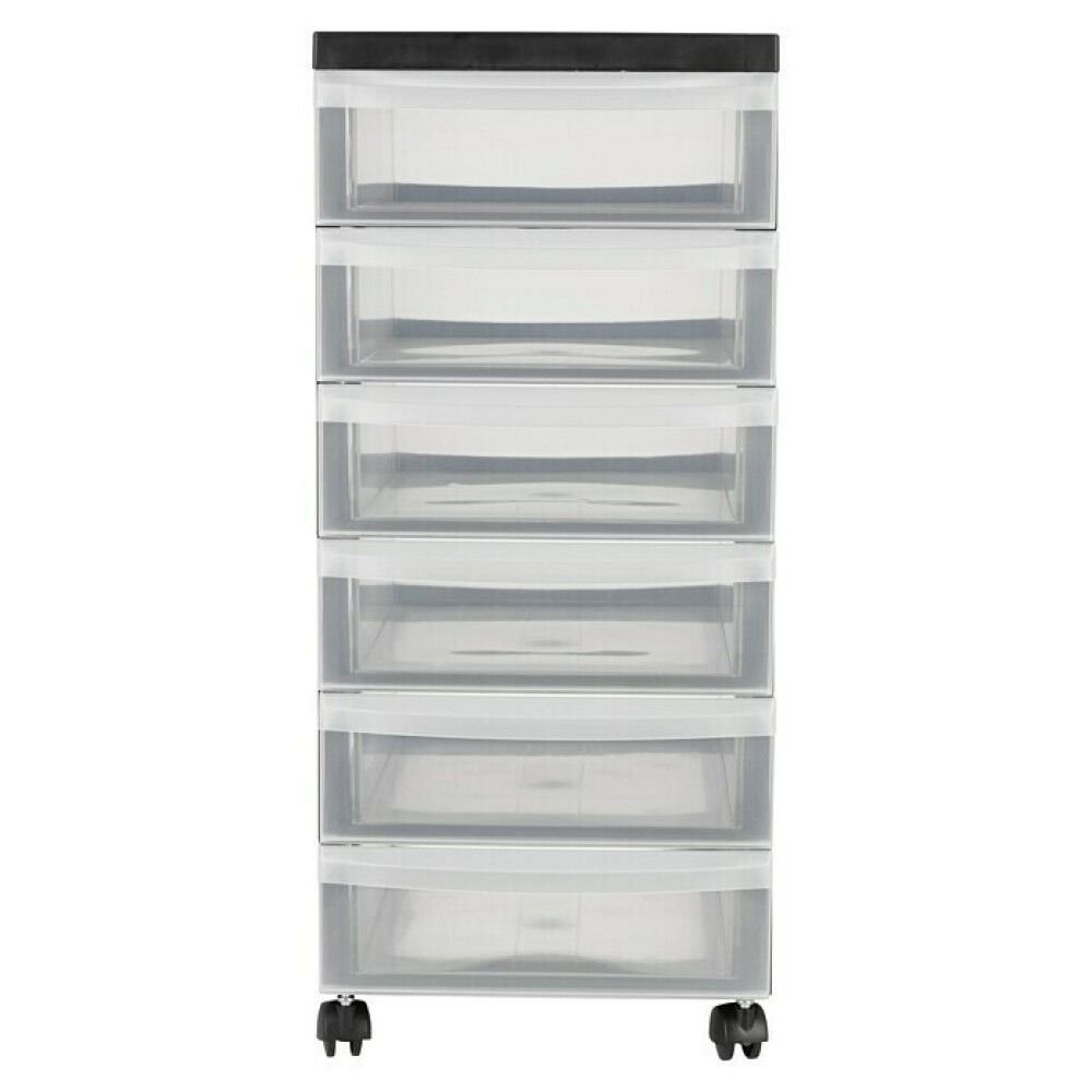 Skúffueining 6 skúffur á hjólum