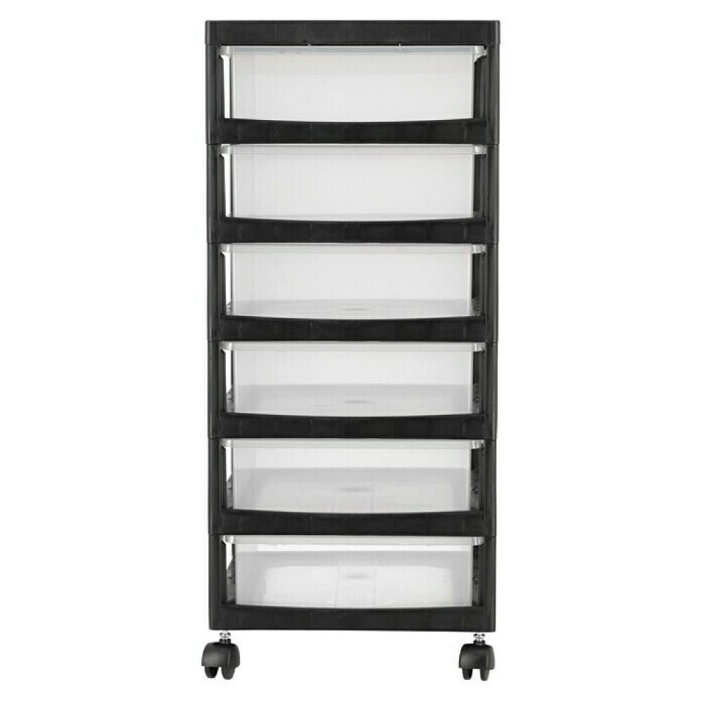 Skúffueining 6 skúffur á hjólum