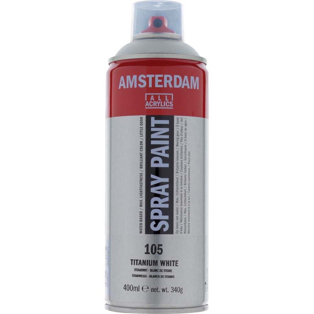Akrýlsprey 400ml Amsterdam Titanium White