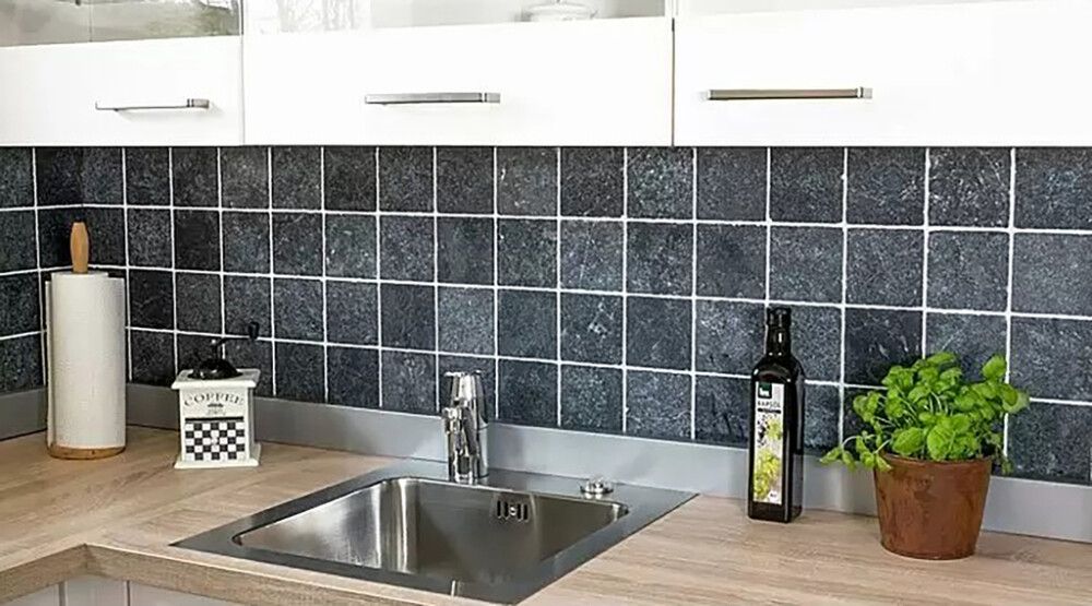 Gólf-/vegg flísar Nero antique 10x10 cm