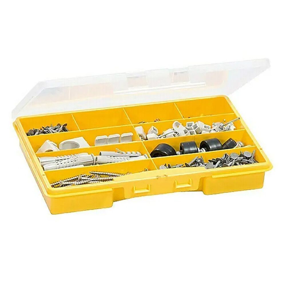 Smáhlutabox 275x180x41mm Wisent gulur