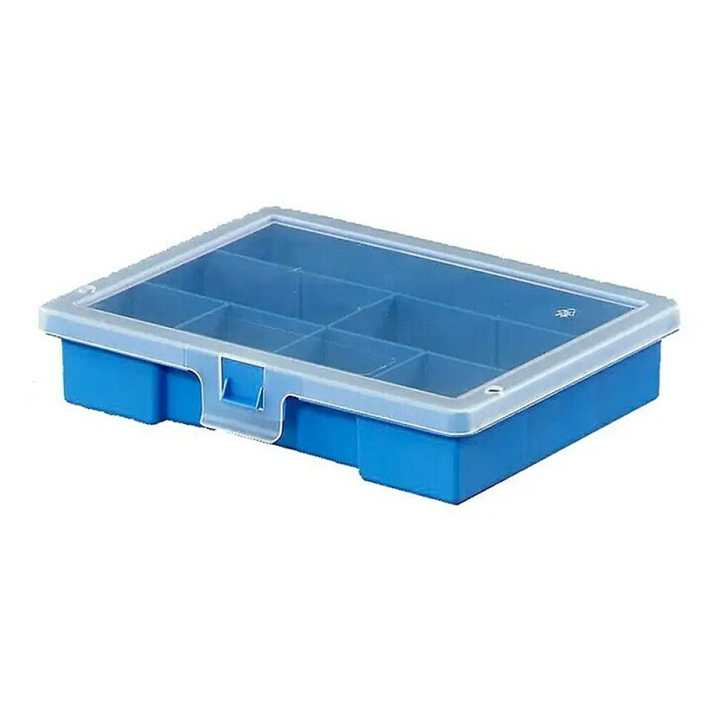 Smáhlutabox 180x150x36mm Wisent blár