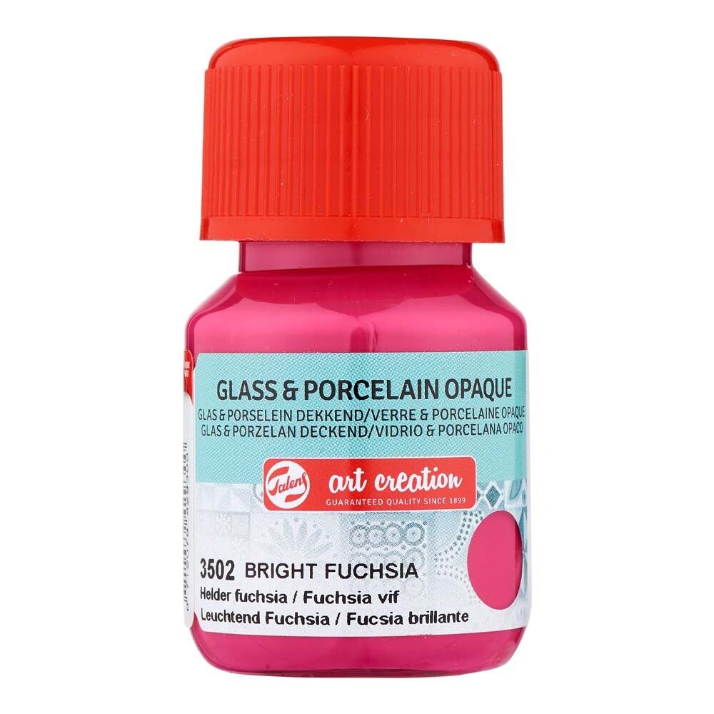 Föndurmálning gler&postulín þekjandi 30ml Bright Fuchsia