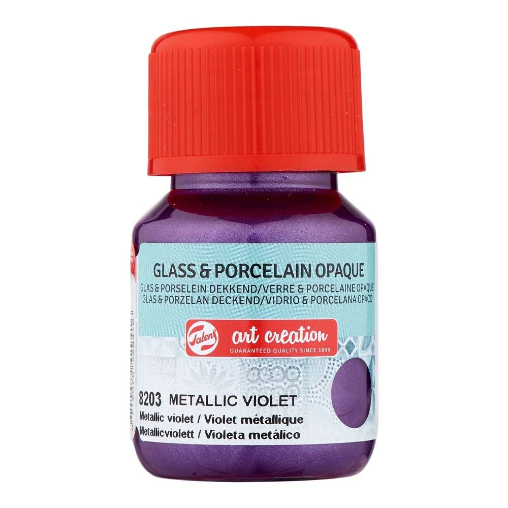 Föndurmálning gler&postulín þekjandi 30ml Metallic Violet
