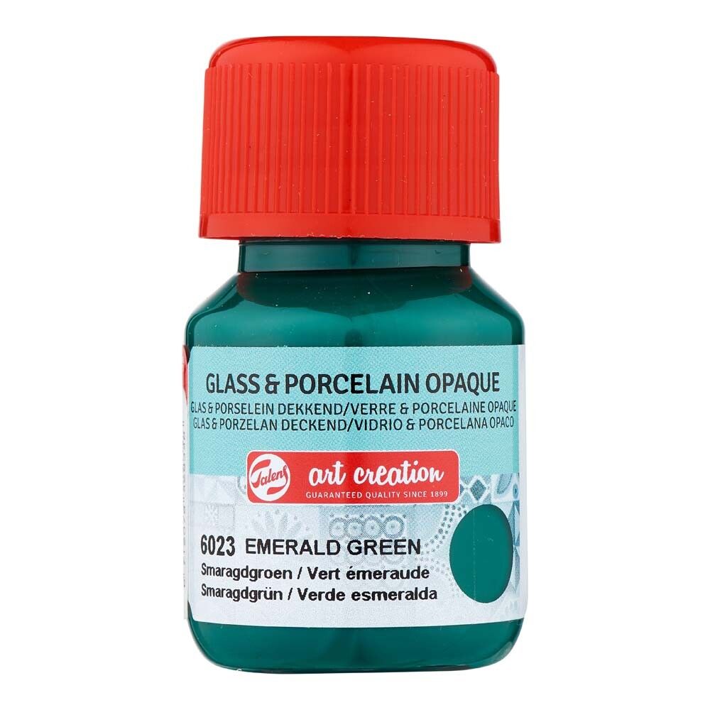 Föndurmálning gler&postulín þekjandi 30ml Emerald Green
