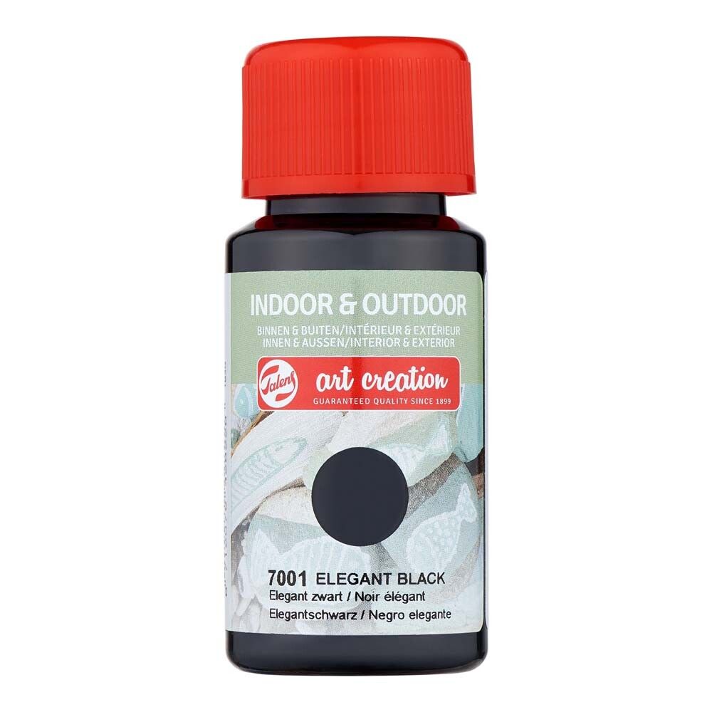Föndurmálning inni og úti 50ml Elegant Black