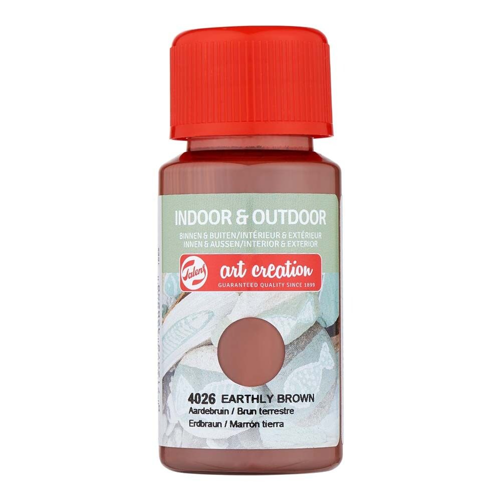 Föndurmálning inni og úti 50ml Earthly Brown