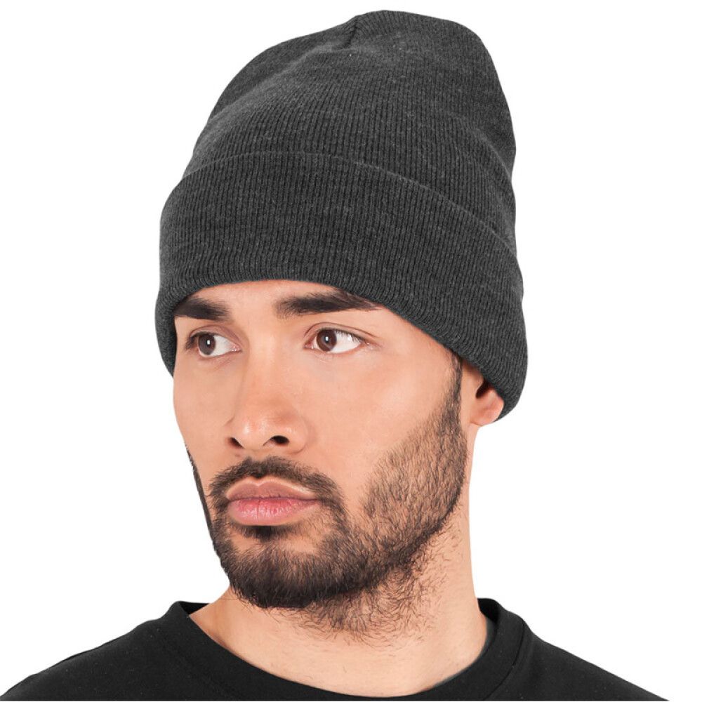 Húfa Flexfit ein stærð löng dökkgrá