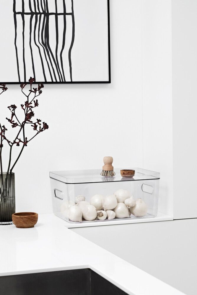 Plastkassi 15,4L SmartStore Compact L glær