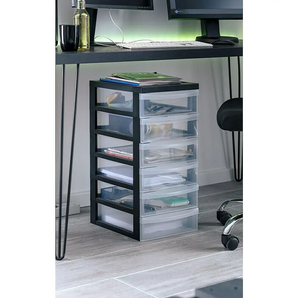 Skúffueining 4 skúffur á hjólum