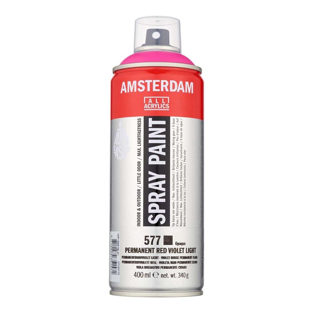 Akrýlsprey 400ml Amsterdam Permanent Red Violet Light