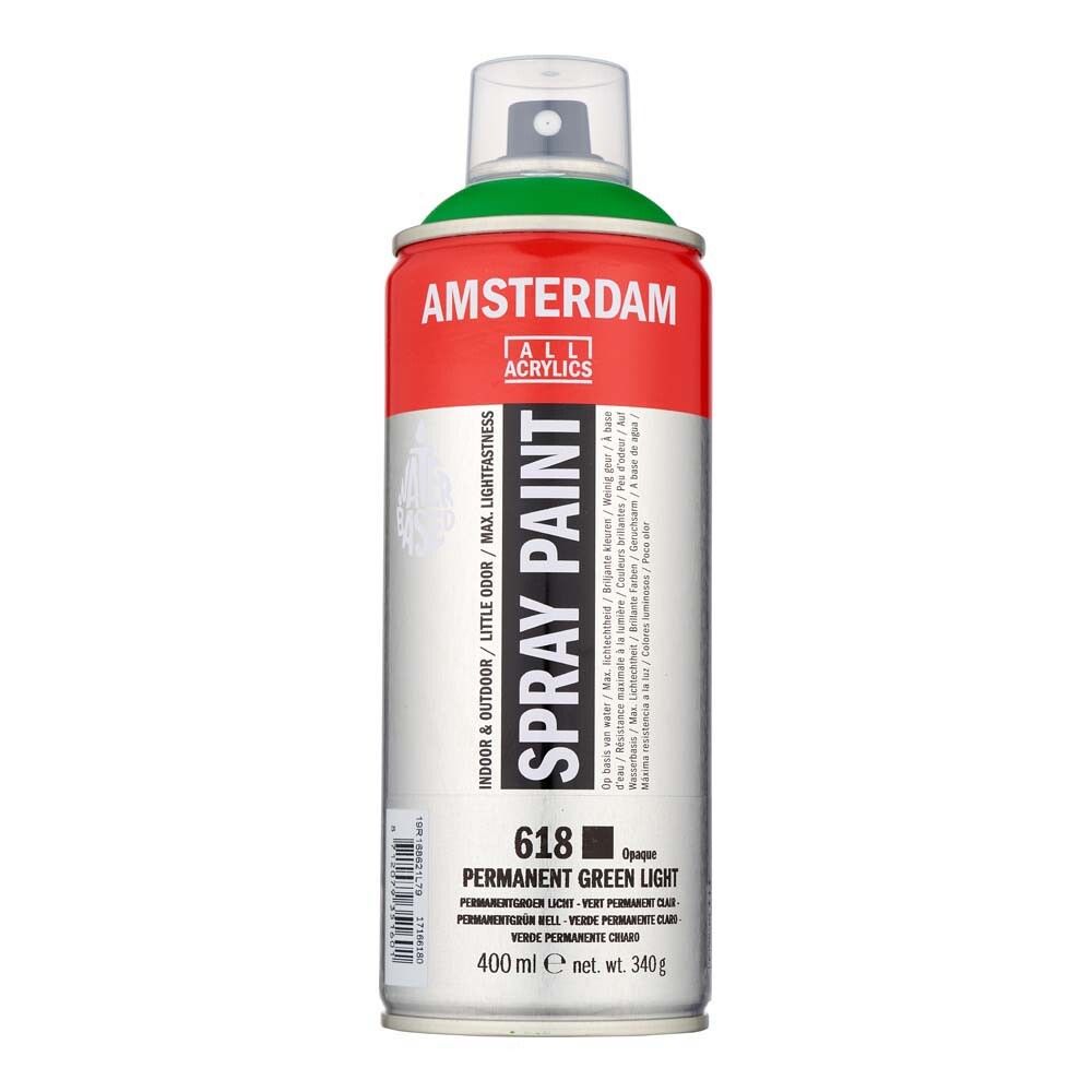 Akrýlsprey 400ml Amsterdam Permanent Green Light
