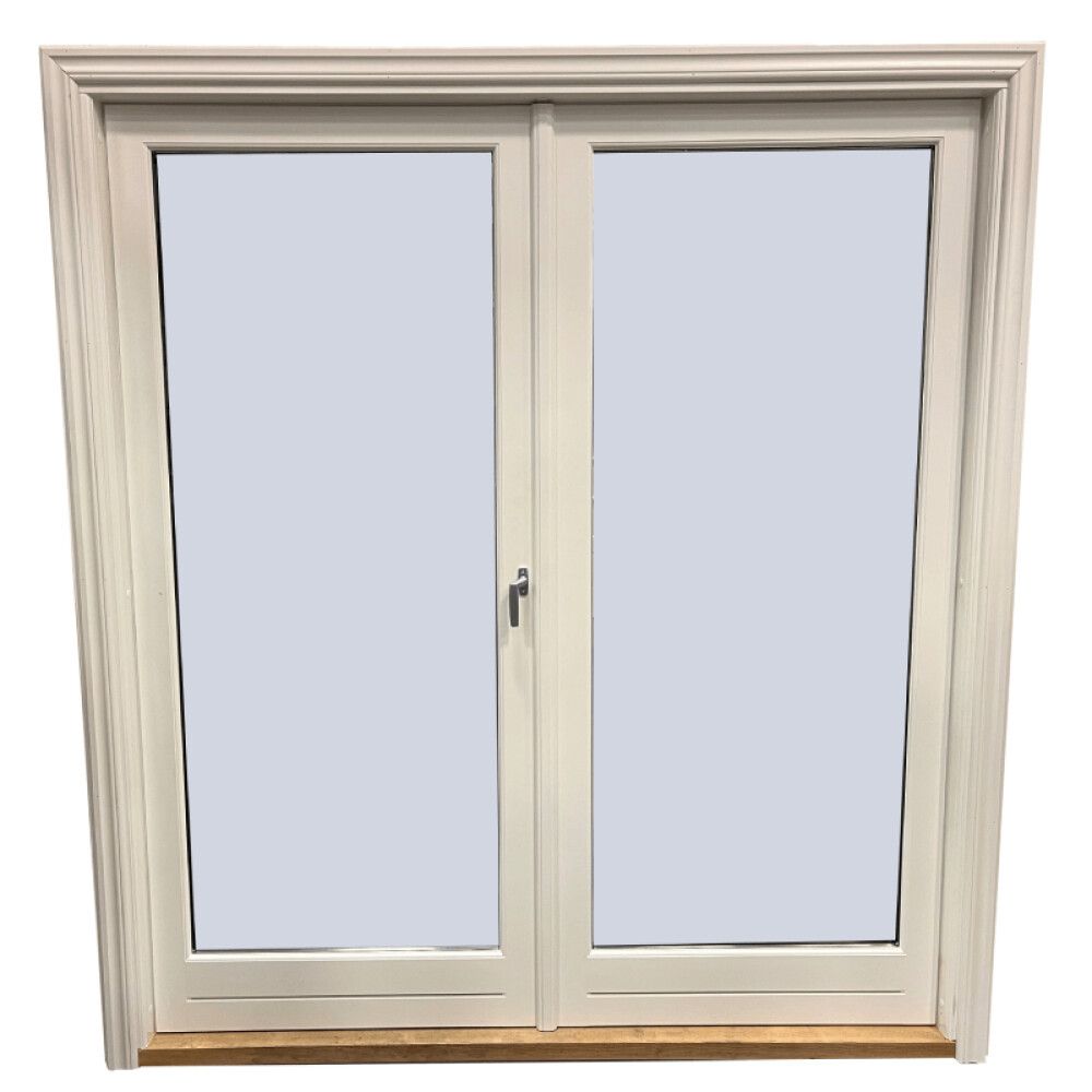 Svalahurð tvöföld H/út hægri m/gleri 2115 x 1880 mm hvít