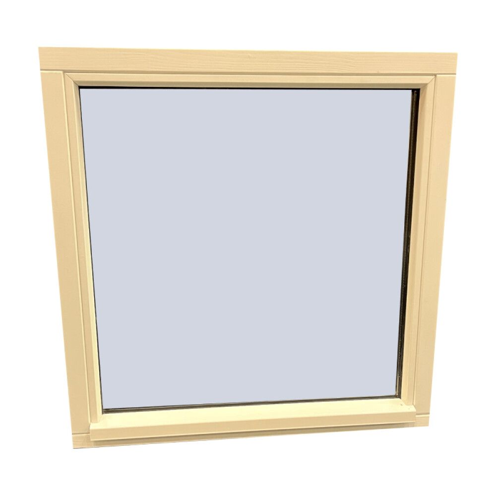 Gluggi fastur 550 x 550 mm hvítur