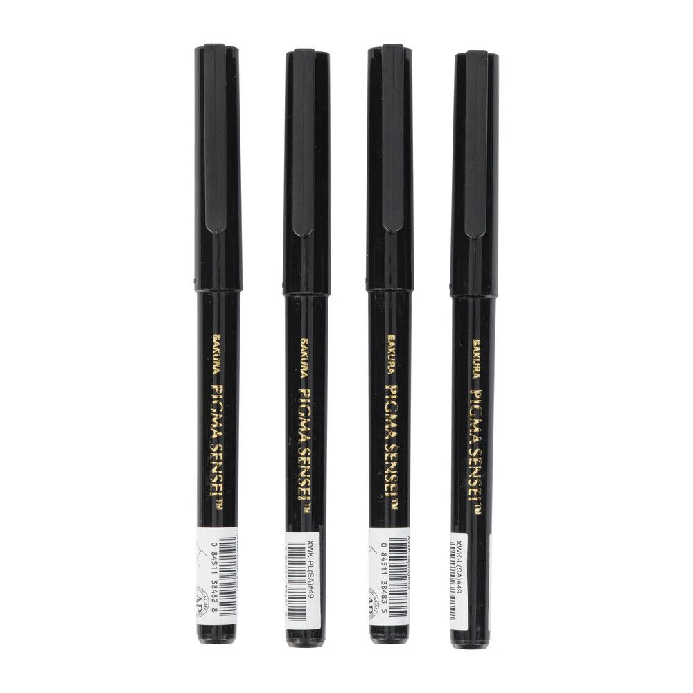 Skrautpenna sett Pigma Sensei manga svartir 4stk