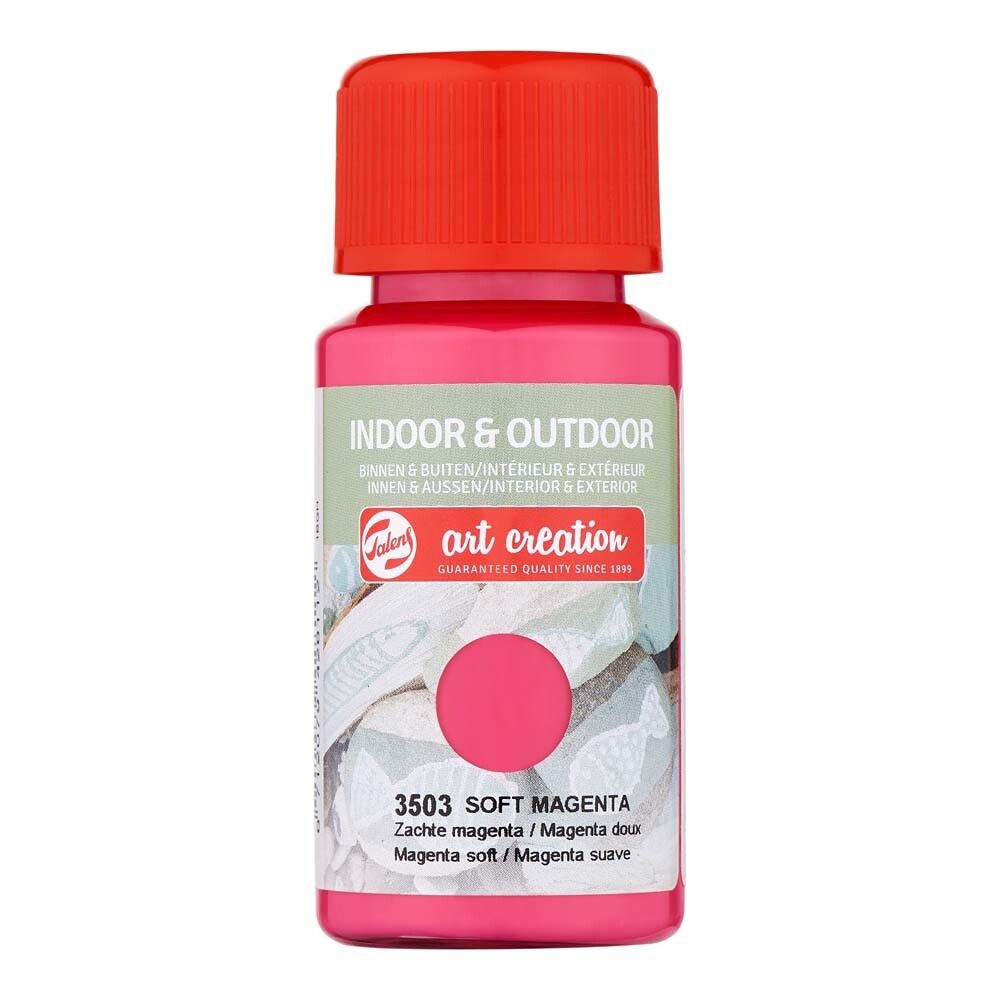 Föndurmálning inni og úti 50ml Soft Magenta