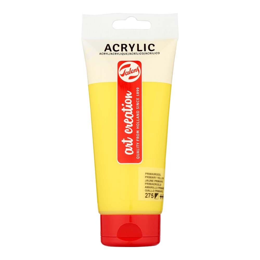 Akrýlmálning 200ml túba Primary Yellow