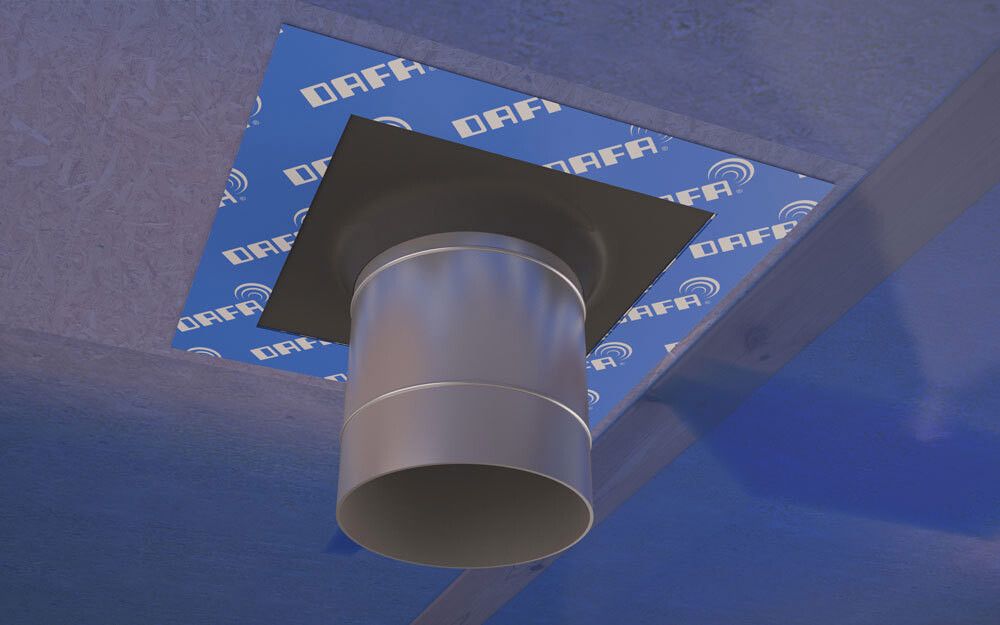 Rörakragi 345x345 universal fyrir rakaplast Dafa